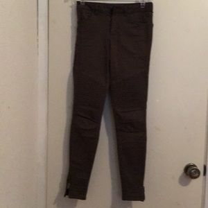 Zara Olive Green Skinny Jeans